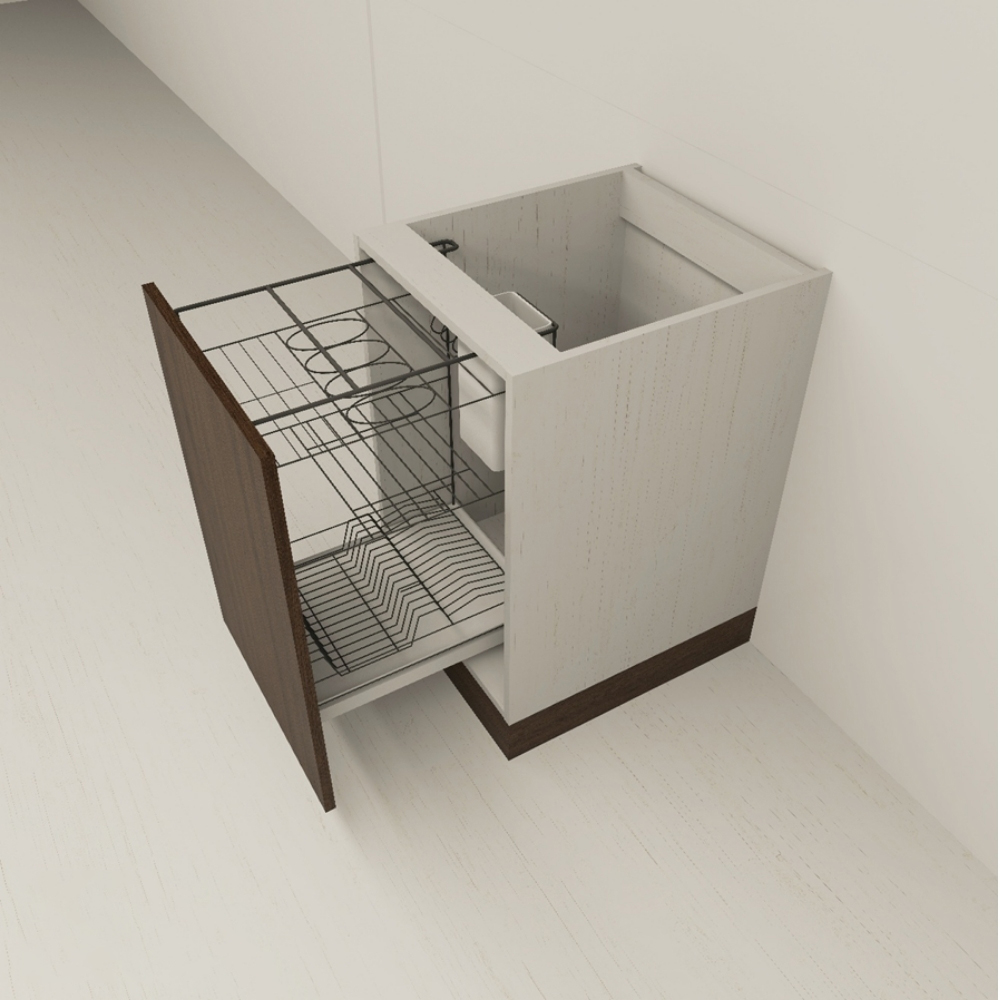 ตู้ล่างบานดึงสำหรับคว่ำจาน CP40 - 6