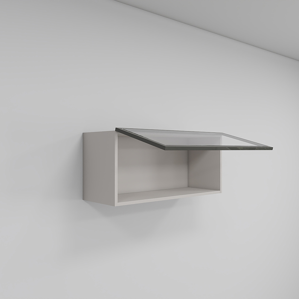 ตู้แขวนบานเปิดขึ้น (บานกระจก) SF80G - 3