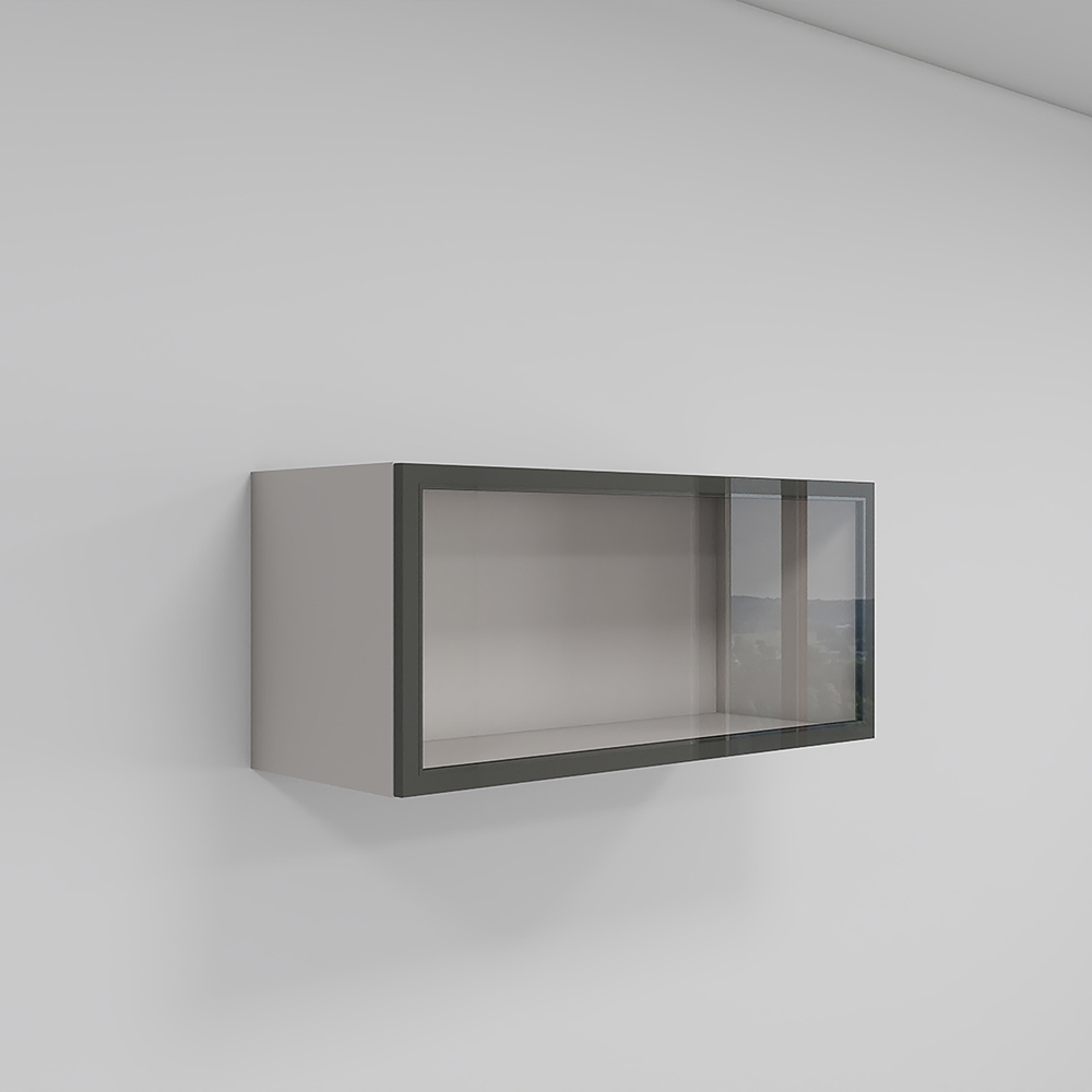 ตู้แขวนบานเปิดขึ้น (บานกระจก) SF90G